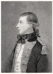 Theobald Wolfe Tone (1763-98), aus einem Originalporträt, das ihn in seiner Freiwilligenuniform darstellt